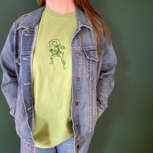 Shego Kim Possible Shirt, Nostalgia Cartoon Character, Hand Embroidered Tshirt