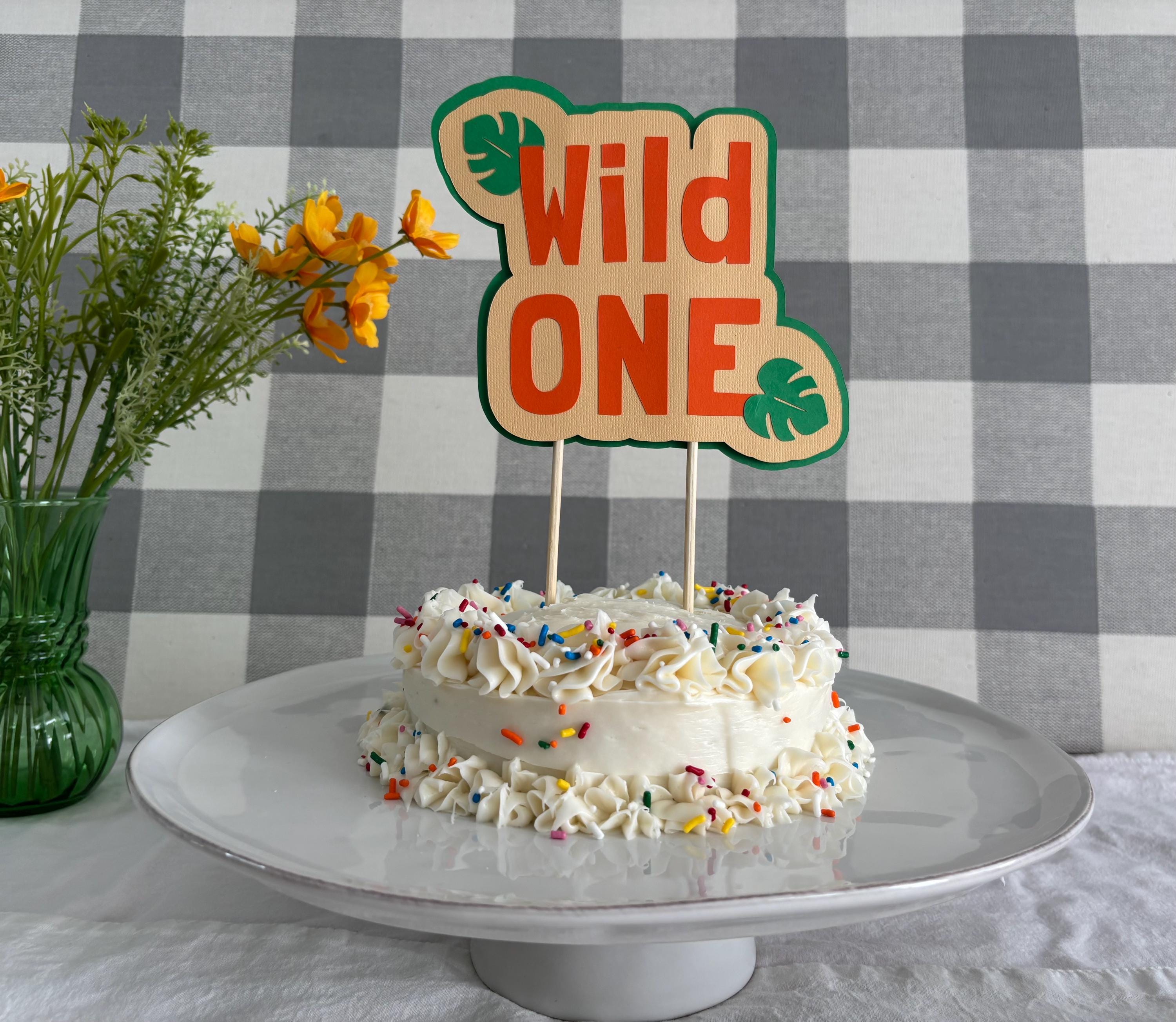 Wild One Cake Topper, First Birthday Party, Safari Theme - Etsy