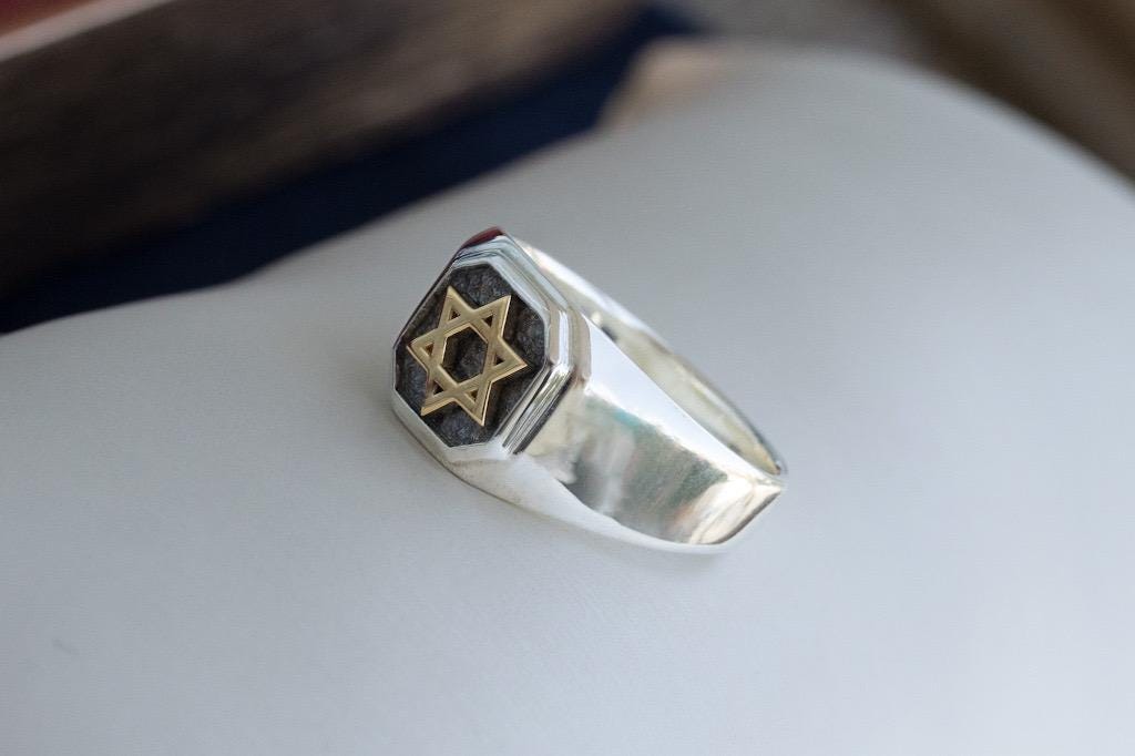 Star of David Mens Handmade Ring | Biblical Faith Jewelry | Gift From ...