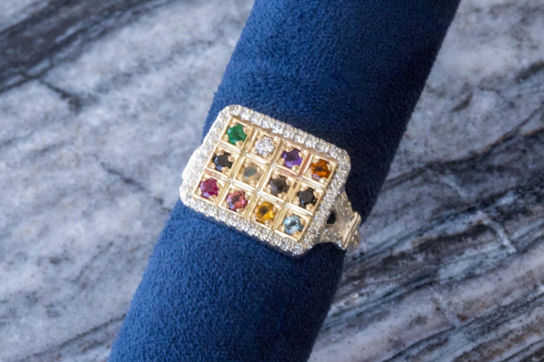Hoshen Ring 12 Tribes of Israel | Spiritual Faith Ring for Women ...