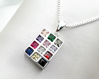 Der Aharon Brustpanzer Anhänger | Lebendiges Zirkon Design | Inklusive 925 Silber Kette | Gefertigt aus 925 Silber