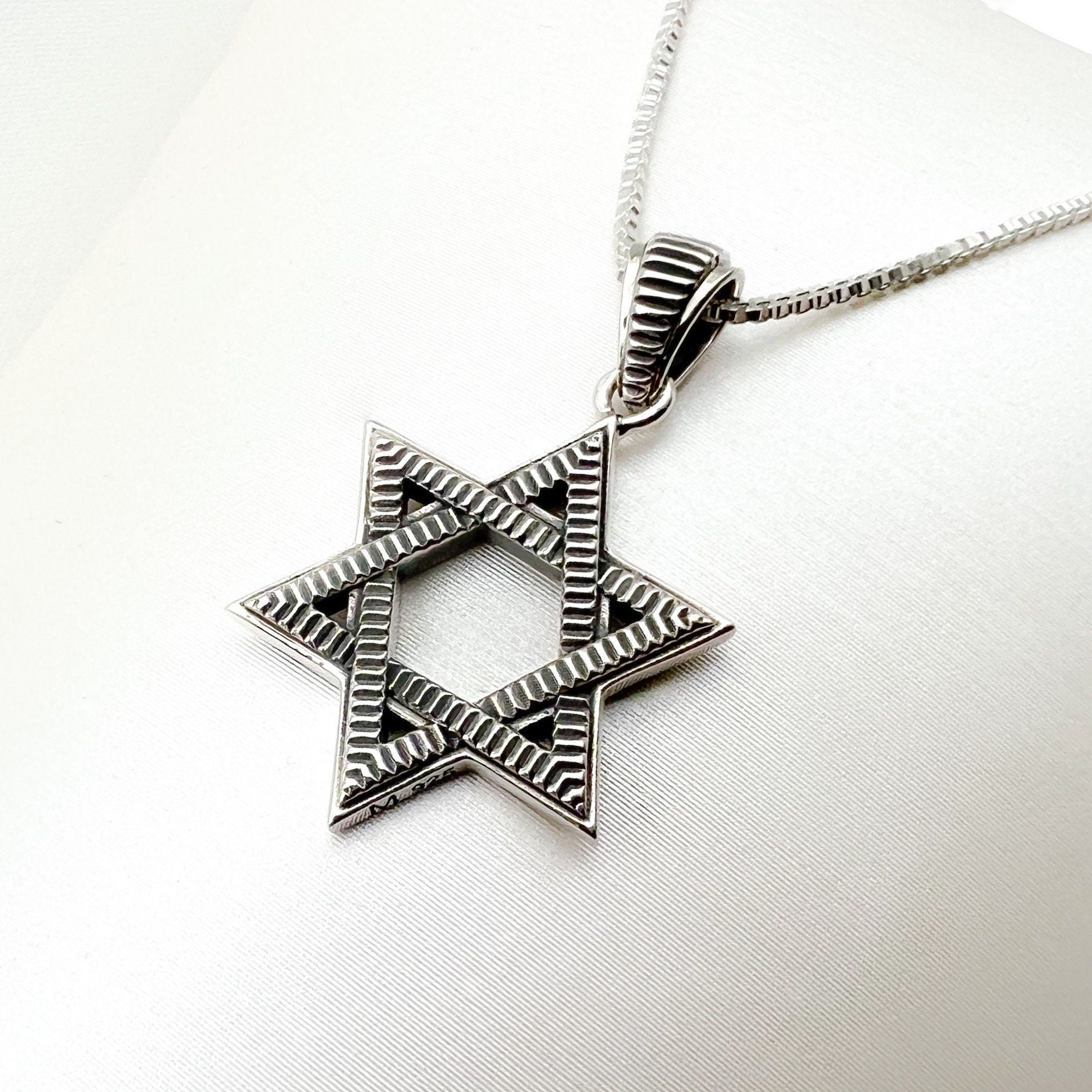 Large Star of David Pendant in 925 Sterling Silver - Your