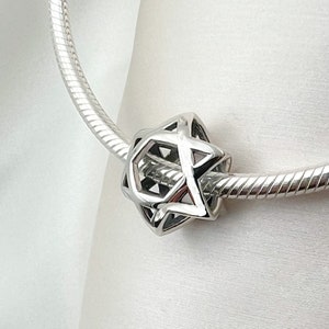 David Stern Anhänger | Perfekte Ergänzung für Pandora Armband | Elegante Handarbeit aus 925 Silber