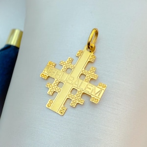 エルサレム十字架ペンダント | エレガントで軽量なキリスト教