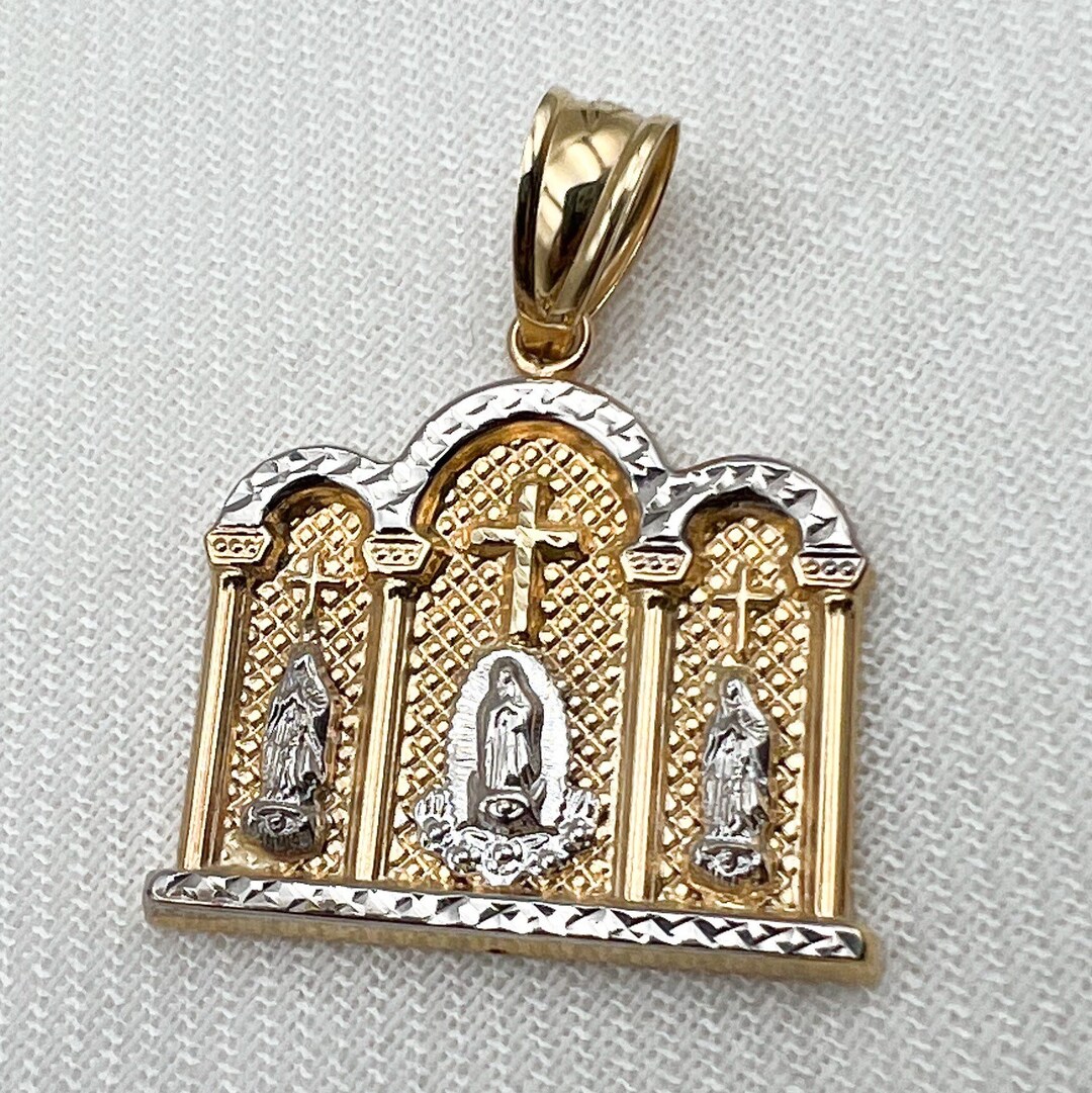 Holy Church Pendant 14k Gold - Etsy