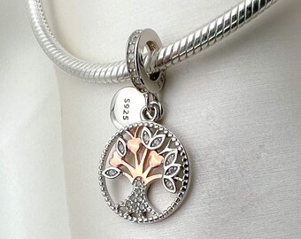 Bracelet Necklace Rose Gold Family Tree Pandora Charm Tree Of Life