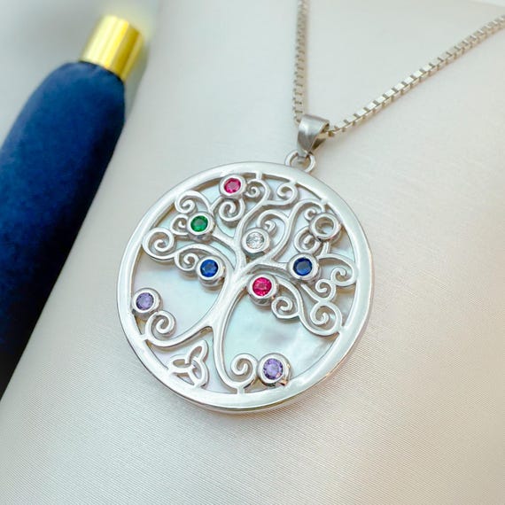 Collar De Plata De Ley Con El árbol De La Vida, Joyería