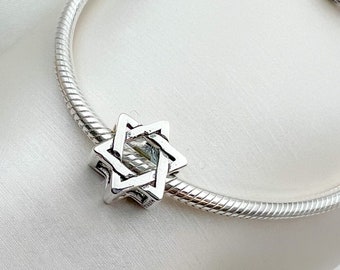 David Star Charm | Perfect for Pandora Charm Bracelet | Elegant Faith Symbol | Sterling Silver 925