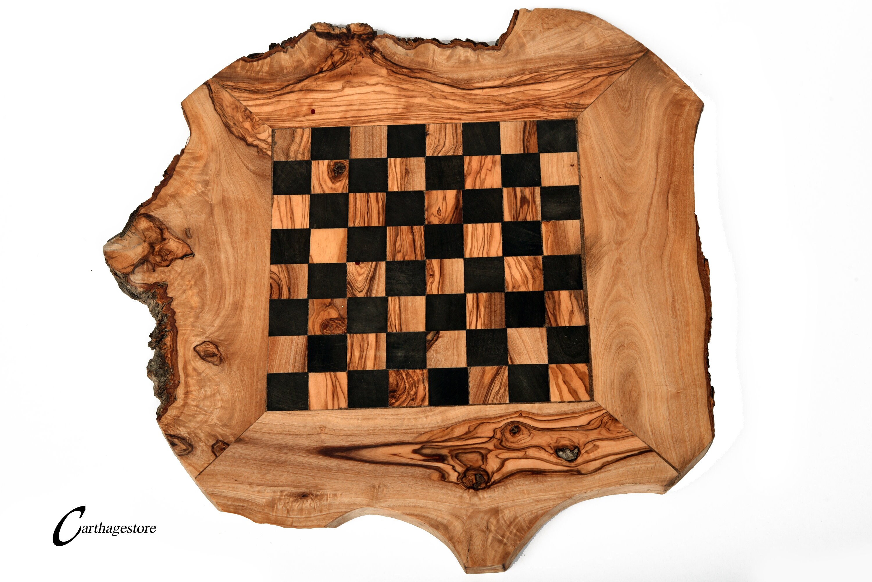 Wooden chess board / Handmade olive wood chess board Set / Etsy