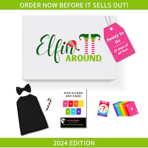 Christmas Elf Activity Kit | Advent Calendar | Fun Elf Antics and Mischief | Arrival Letter and Props | Holiday Traditions | Countdown