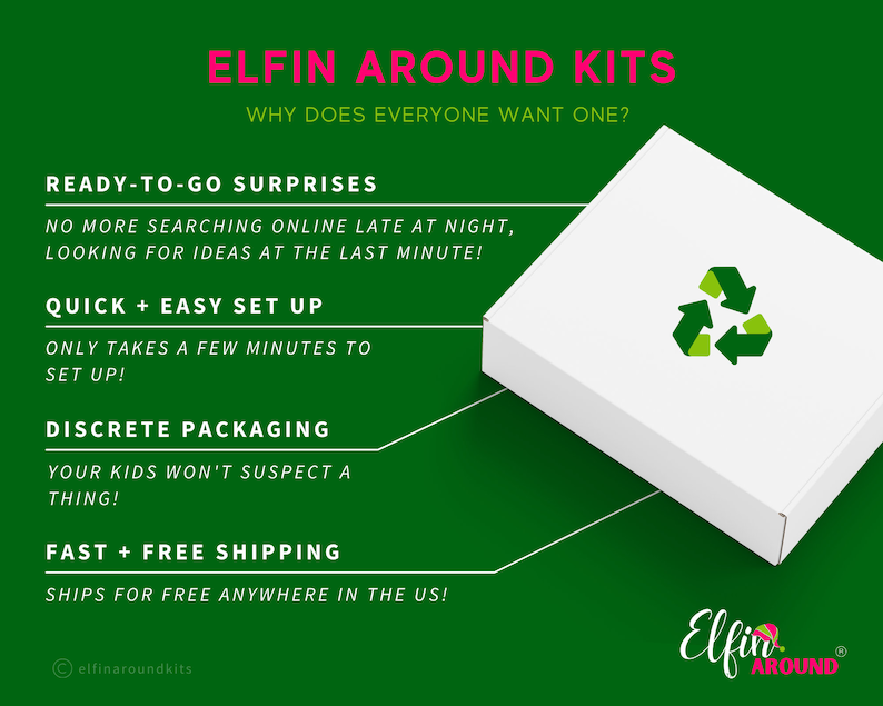 24-Day Christmas Elf Activity Kit Best Seller Elf Kit Elf Props Elf Antics Elf Arrival Letter Elf Ideas Christmas Traditions Bild 5