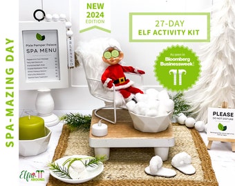 Christmas Elf Activity Kit | Advent Calendar | Fun Elf Antics and Mischief | Arrival Letter and Props | Holiday Traditions | Countdown