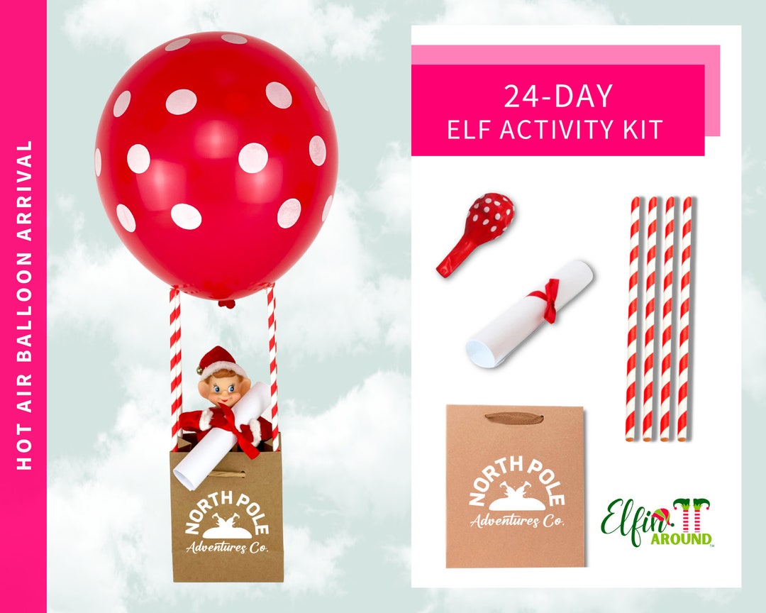 PRE-ORDER 24-day Elf Activity Kit Elf Props Elf Mischief