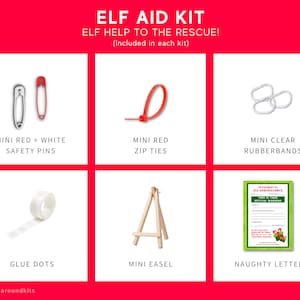 24-Day Christmas Elf Activity Kit Best Seller Elf Kit Elf Props Elf Antics Elf Arrival Letter Elf Ideas Christmas Traditions Bild 4