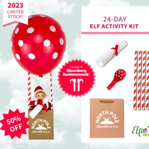 24-Day Christmas Elf Activity Kit Best Seller Elf Kit Elf Props Elf Antics Elf Arrival Letter Elf Ideas Christmas Traditions Bild 1