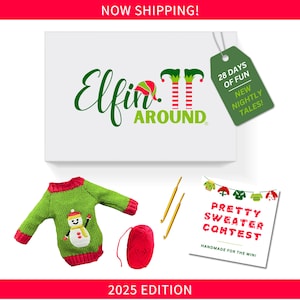 Christmas Elf Activity Kit, Elf Props, Elf Mischief, Elf Accessories, Elf Activities, Elf Antics, Christmas Activities, Elf Toys, Elf Advent
