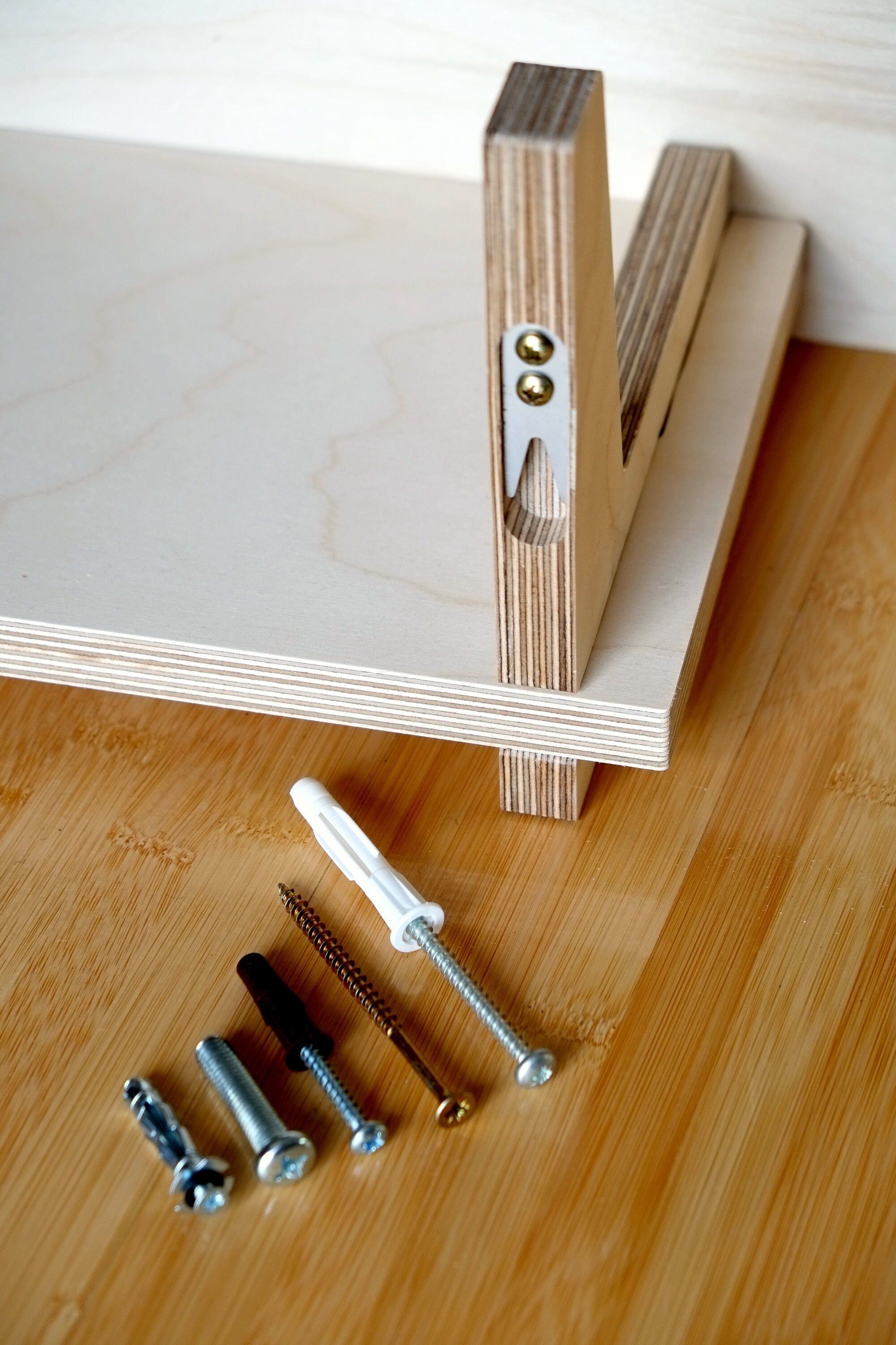 Plywood Wall Shelf Etsy