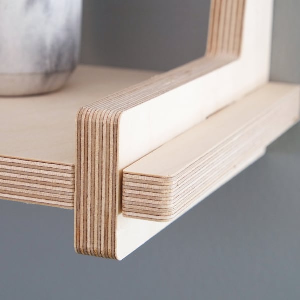 Plywood Wall Shelf Etsy UK