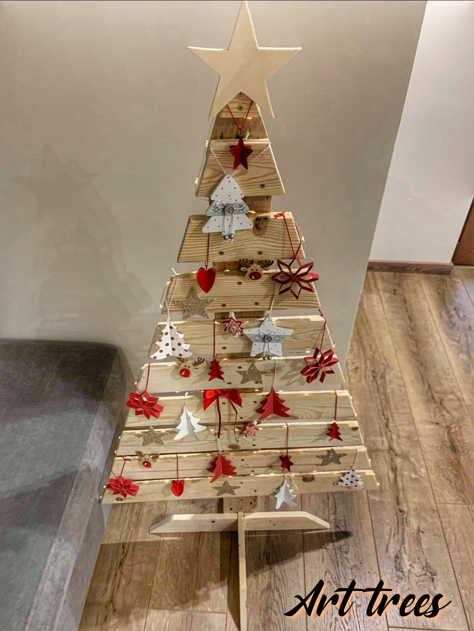 WOOD CHRISTMAS TREES Holiday Trees Decorative Trees - Etsy UK