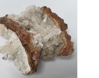 Hemimorphite Crystals on Limonite from the Ojuella Mine, Mexico