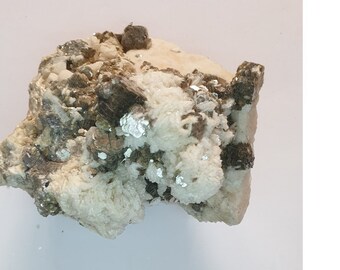 Interesting and pretty Gilbertite Mica on Orthoclase
