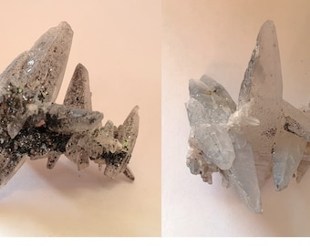 Beautifull and Interesting Double Terminated Quartz Crystals (Laser) from Kohe Pamir, Afghanistan