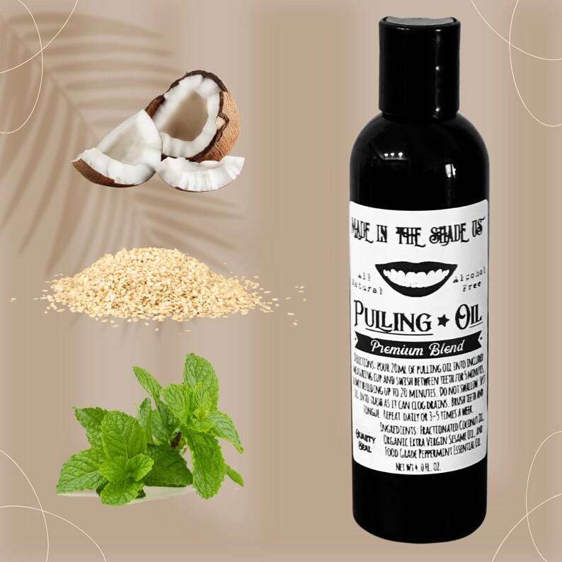 Mouth Pulling Oil Coconut Oil Sesame Oil Peppermint Oil Oral Health Gum