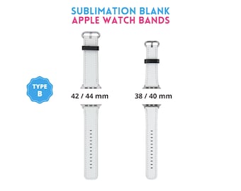 Sublimation Blank Apple Watch Bands | Comes in 2 sizes 38/40 & 42/44mm and ideal for all Apple Watch series | Sublimation Watch band strap