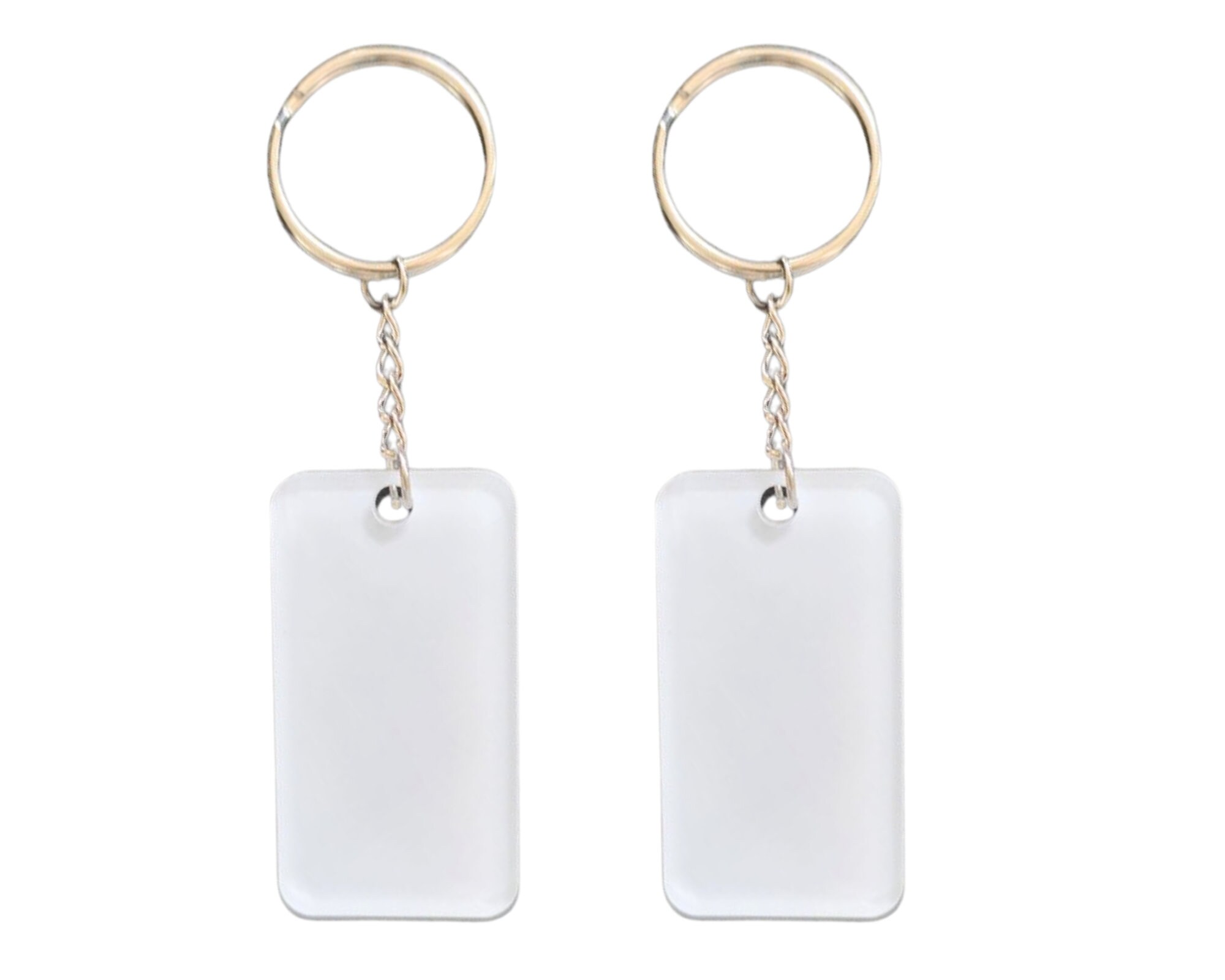 10x Pack Sublimation Acrylic Keychain Blank | Custom Acrylic Keychains ...