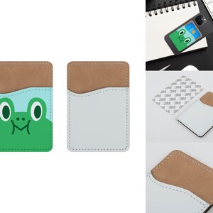 Phone Card Holder Stick On Momostick Vegan Leather Phone Wallet