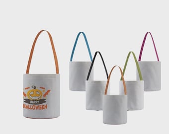 Halloween Tote bag Sublimation Blanks, Suitable as Easter basket blanks, Trick and Treat Bag, Custom Halloween bag, Available in 5 colors
