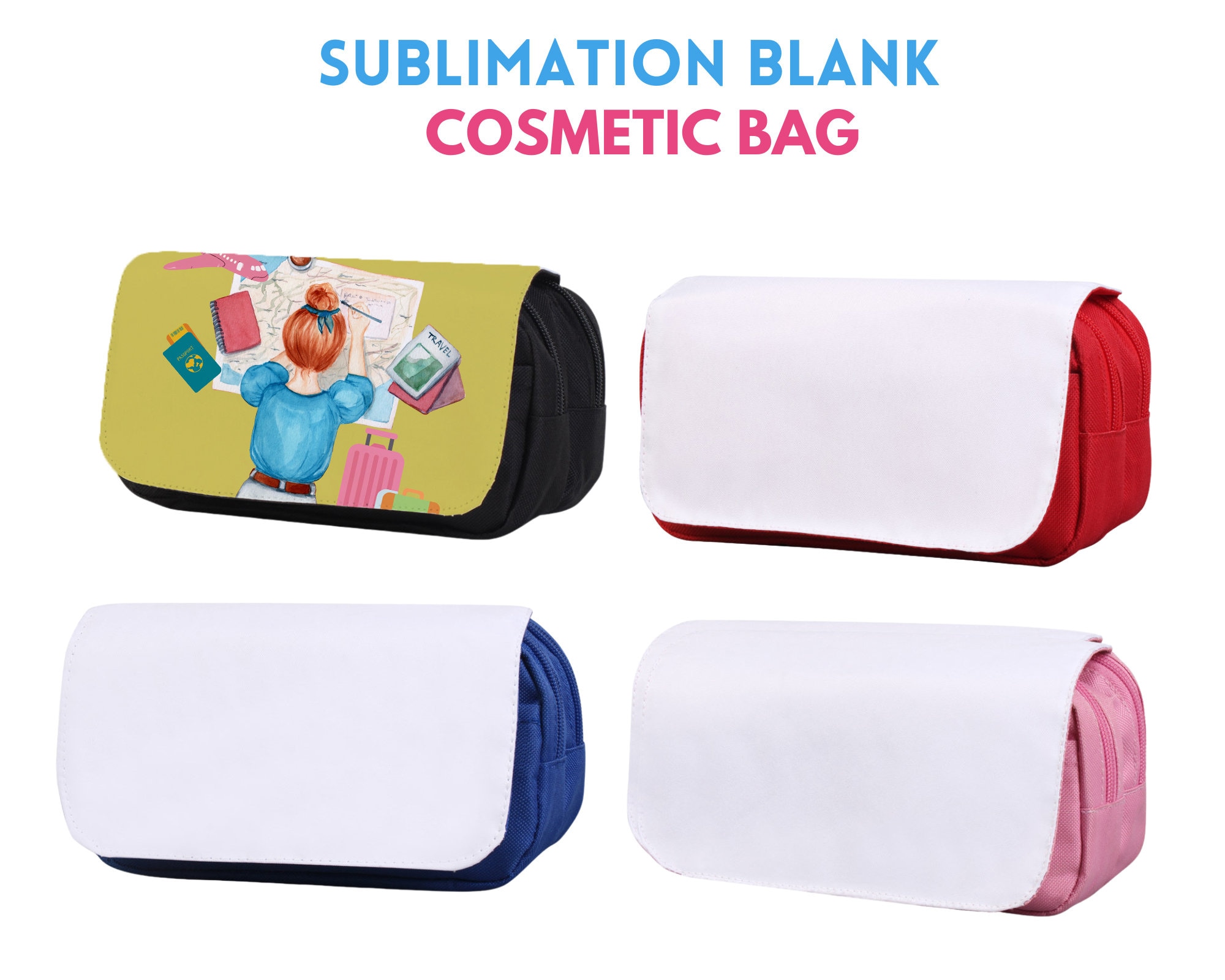 Sublimation Pencil Pouch Blanks