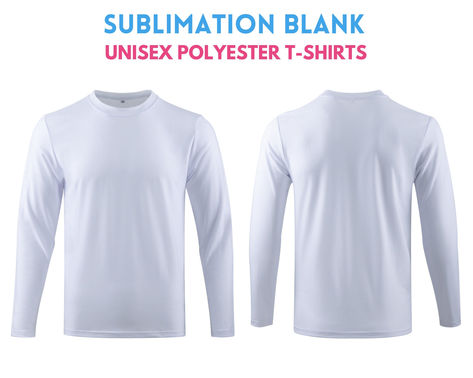 We SUB'N Unisex Superior Premium Sublimation (Heavy Cotton Feel Individually Packaged ) Adult Medium