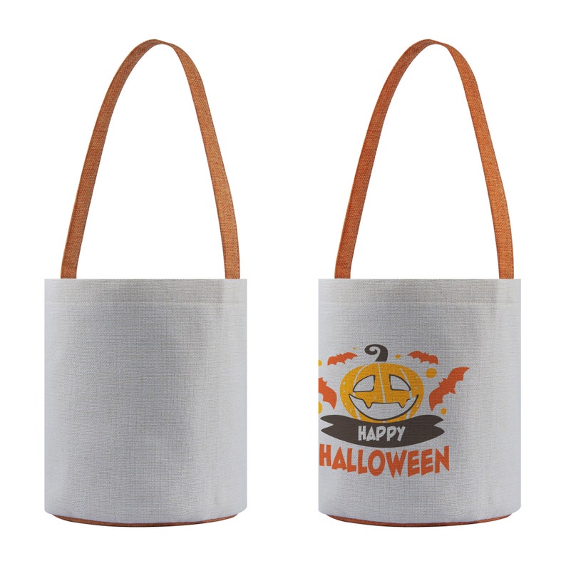 5x Halloween Basket Sublimation Blank Halloween Bag Blanks Etsy