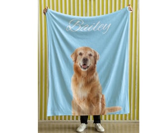 Personalized Pet Photo Blanket: Custom Fleece Throw for every Pet Lover