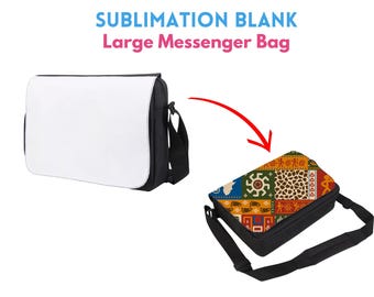 Large Sublimation Messenger Bag Blank | Personalized Shoulder Bag | Custom Messenger Bag Cross Body Bag