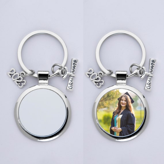 Sublimation I Love You Magnet Keychain Set of 10 / Circle Keychain