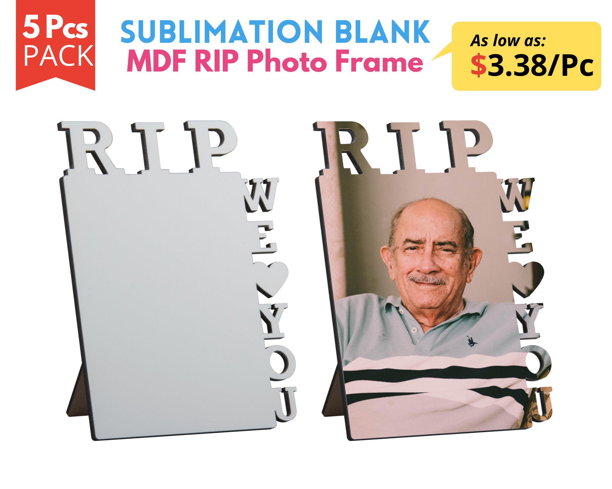 Custom RIP Photo Frames with Online Name and Photo Editor in 2023