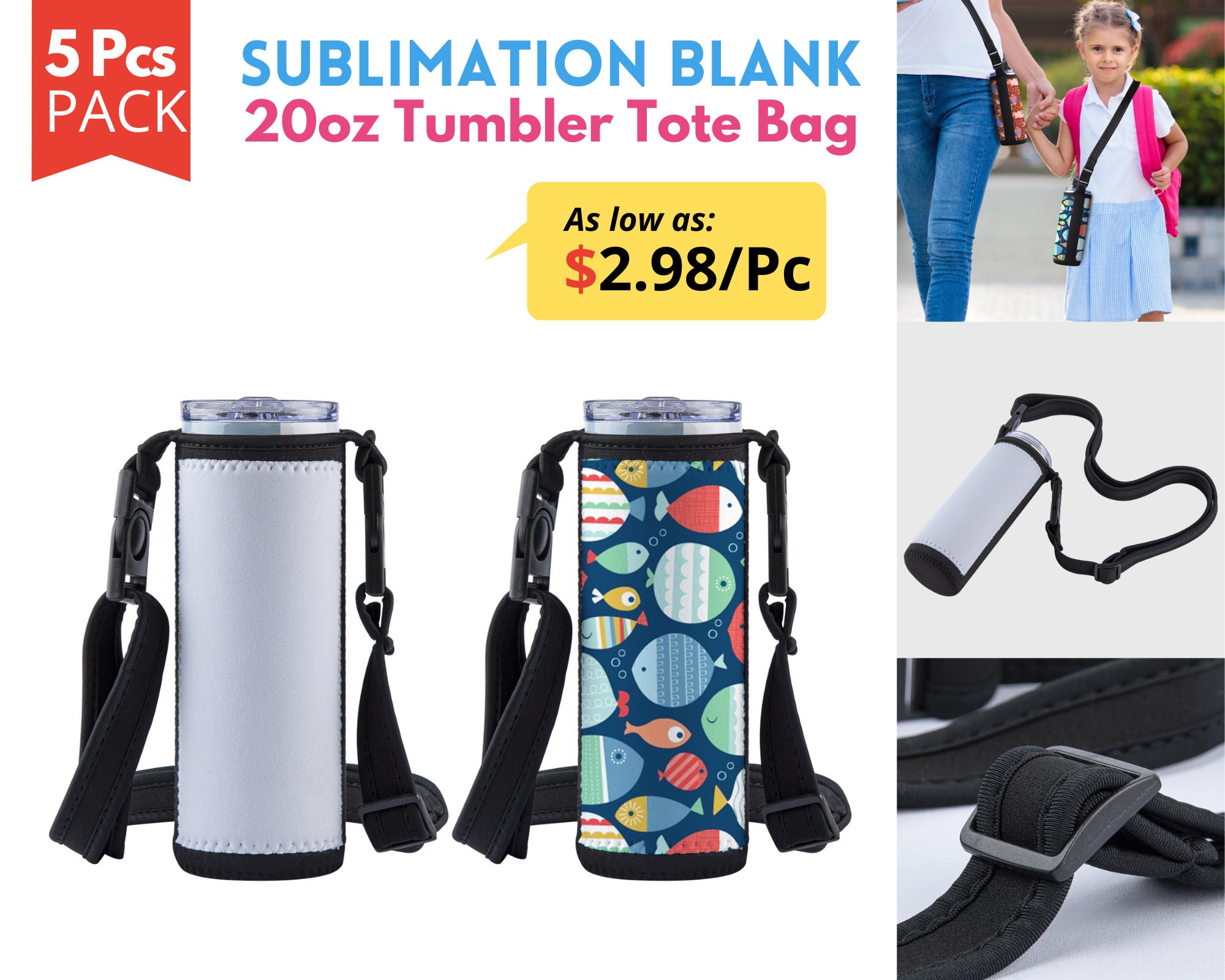 16 Pack Sublimation Water Bottle Blanks, 20Oz Sublimation Aluminum