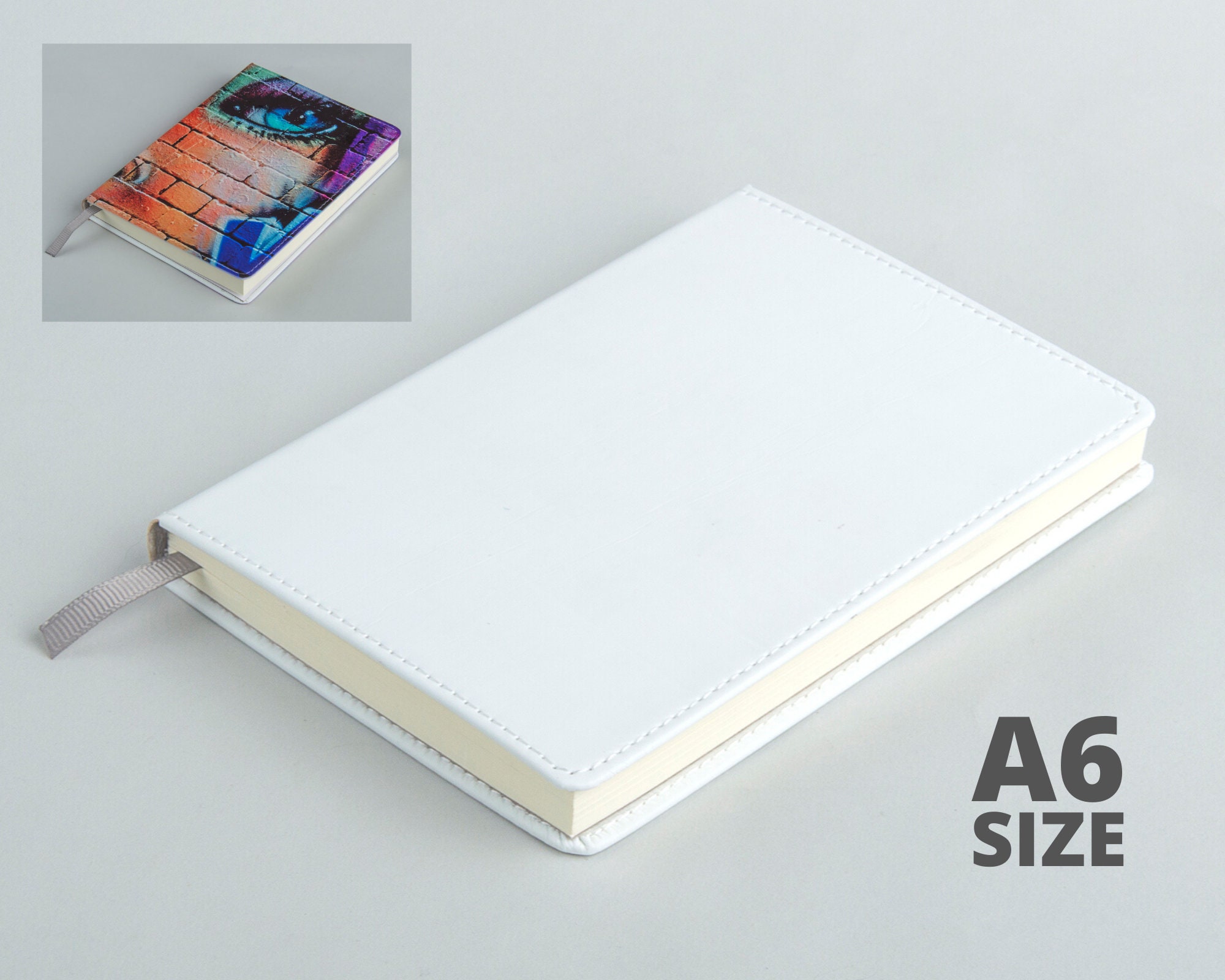 Sublimation Journal Blank Notebook PU Leather Notebook A6 Size Notepad Blank Notepad, Size: 18X10CM