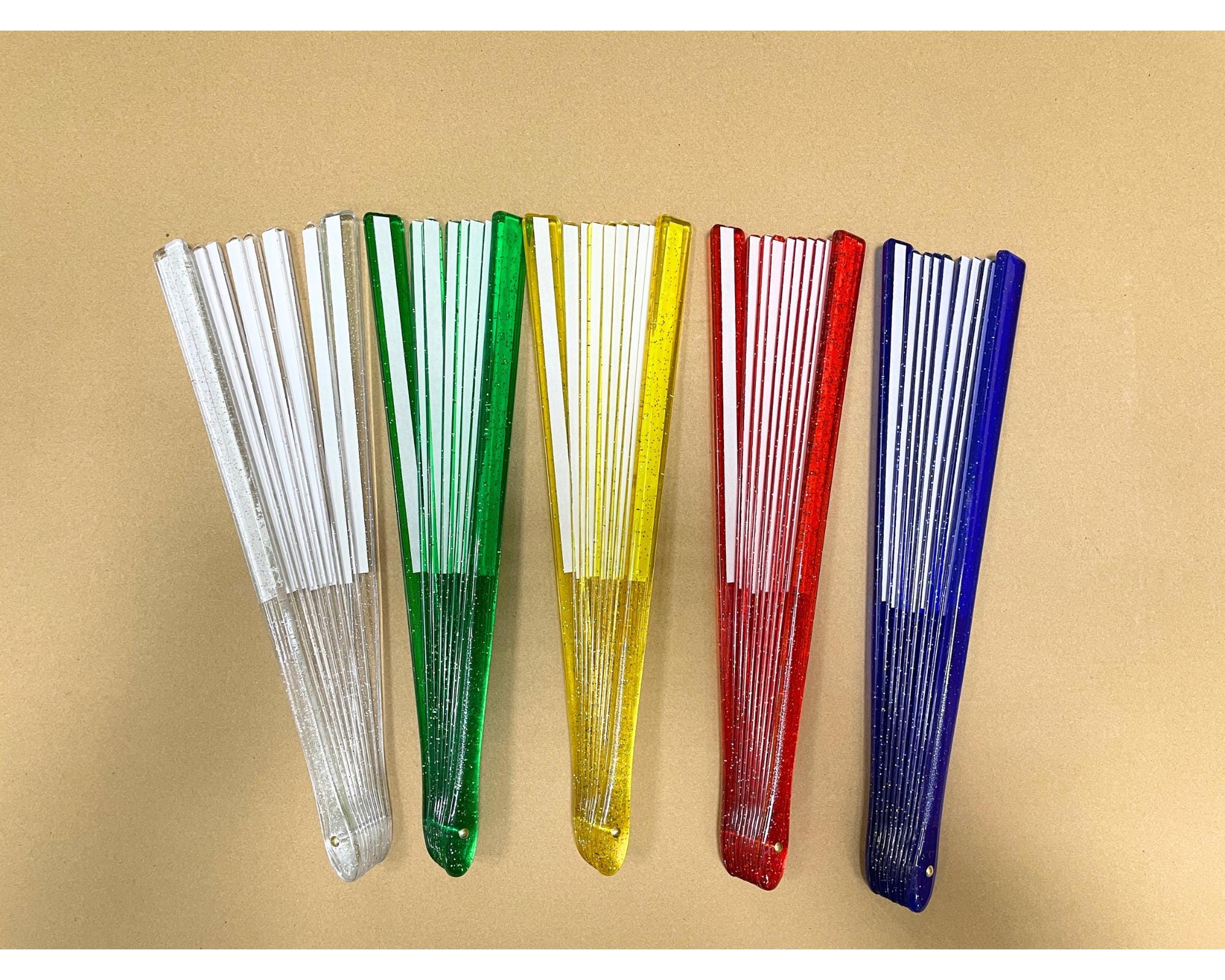 Orisub Polyester Sublimation Blank Folding Fans With Pouch For Printing