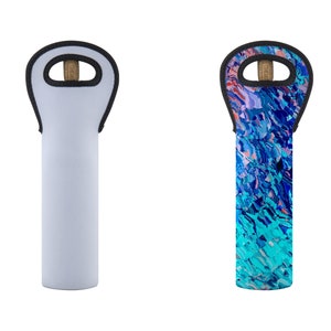 Sublimation Neoprene Wine Bottle Holder Blanks | Wine Tote Bag for Sublimation Printing | Custom Logo Wine Bottle Bag Holder Carrier