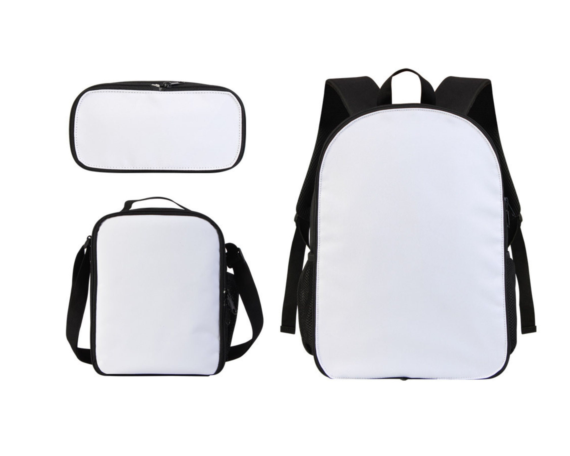 3-Piece Girls Backpack Set With Lunch Bag & Pencil Case - Stars Print, 30L Capacity, For School & Travel