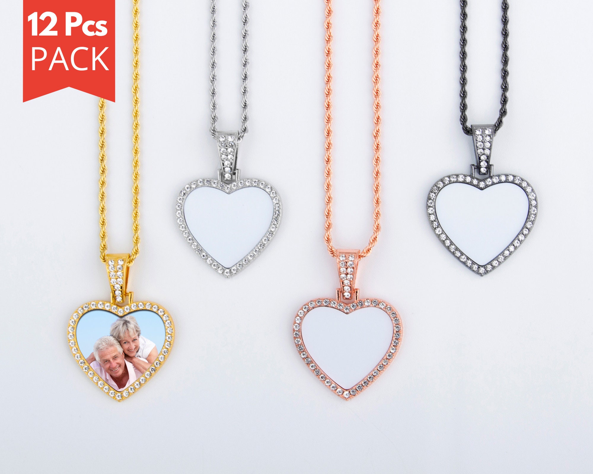 Sublimation Jewelry Sublimation Blanks Sublimation Blank Heart Necklace