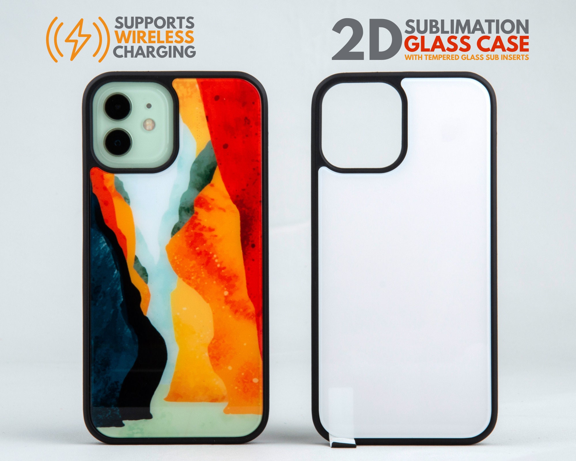 Sublimation Phone Cases Blanks Tempered Glass Phone Case for
