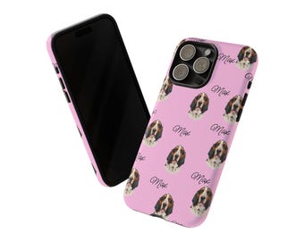 Custom Pet Phone Case with Photo and Name Personalized Dog Phone Case Cat Phone Case Custom iPhone Case for Pet Lovers