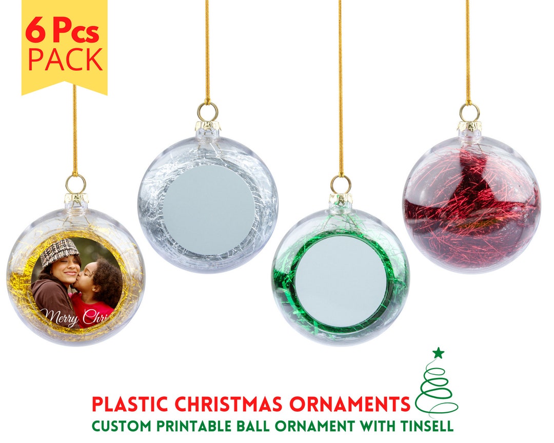 Sublimation Ornament Blanks, 24 Pieces Round Sublimation Blank Ornaments  Bulk for Christmas Day and Halloween Day Ornaments Decor