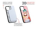 Sublimation Phone Cases Blanks | Sublimation Phone case for iPhone | Soft TPU+PC Mobile Case with Aluminum Inserts | Sublimate Blank Cases