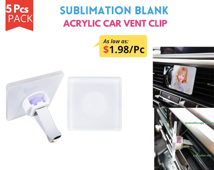 Sublimation Vent Clip Blanks, Sublimation Vent Clips, Vent Clips Etsy