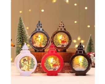 Sublimation Blank LED Lantern for Christmas Halloween | Custom Decoration Lanterns with Battery | Double-sided Garden Desk Lamps